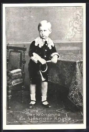 AK Der Kronprinz als 4 jähriger Knabe