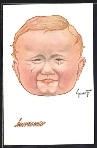 AK Knabenkopf, weinend