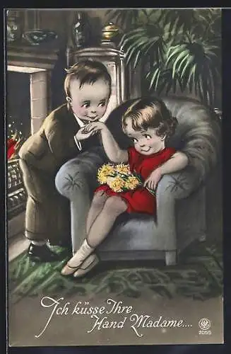 AK Ich küsse ihre Hand..., Kleines Paar