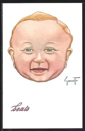 AK Knabenkopf mit freundlichem Gesichtsausdruck
