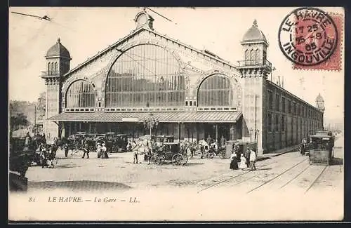 AK Le Havre, la Gare, Bahnhof