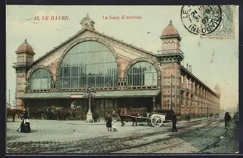 AK Le Havre, La Gare d`Arrivée