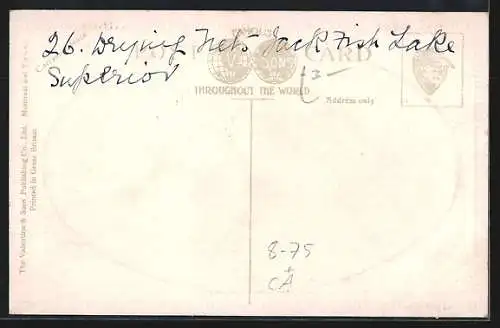 Präge-AK Lake Superior, Drying nets, Jack Fish