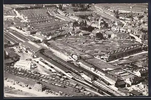 AK Taunton, Railway station from birds eye view