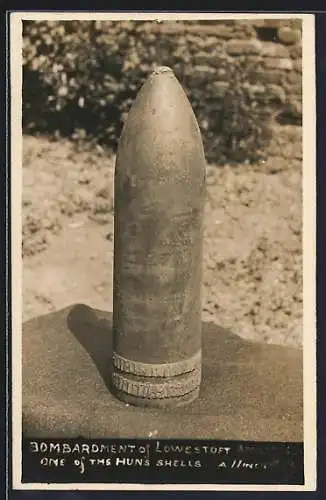 AK Lowestoft, One of the Huns Shells