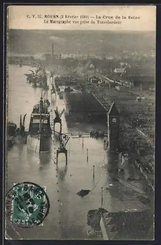 AK Rouen, La Crue de la Seine 1910