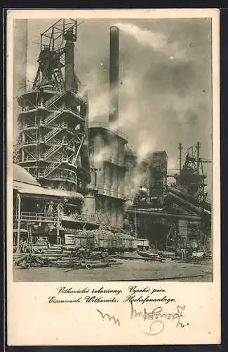 AK Witkowitz, Eisenwerk, Hochofenanlage
