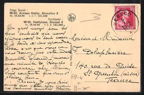 AK Brussel, Nationaal Werk der Blinden, Inlichtingendienst