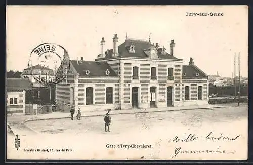 AK Ivry-sur-Seine, Gare d`Ivry-Chevaleret, Bahnhof