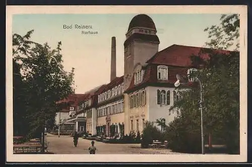 AK Bad Reinerz, Kurhaus mit Vorplatz