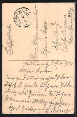 AK Posen, Rathaus mit Platz