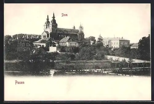 AK Posen, Teilansicht mit Dom
