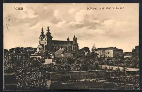 AK Posen, Dom mit Erzbischöfl. Palais