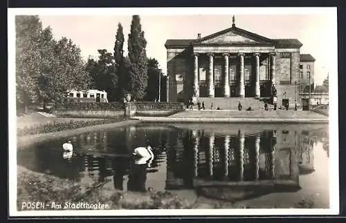 AK Posen / Poznan, Partie am Stadttheater