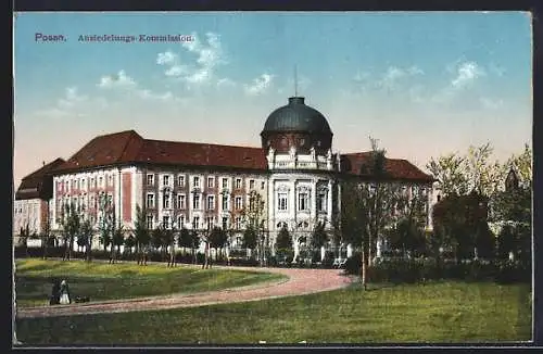 AK Posen / Poznan, Blick auf die Ansiedlungs-Kommission