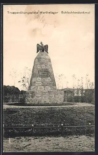 AK Truppenübungsplatz Warthelager, Das Schlachtendenkmal