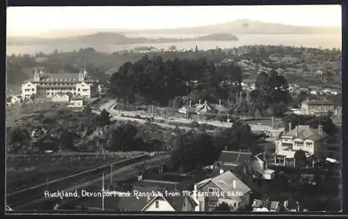 AK Auckland, Devonport and Rangitoto from Mt. Eden