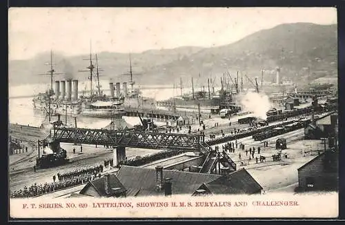 AK Lyttelton, H. M. S. Euryalus and Challenger