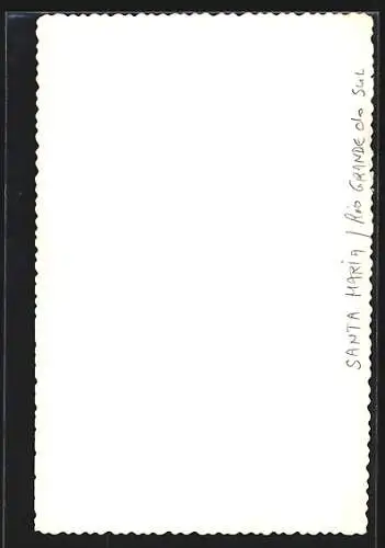 AK Santa Maria /Rio Grande do Sul, Kirche, Strassenpartie, Ortspartie, Festtagsgruss 1955-1956