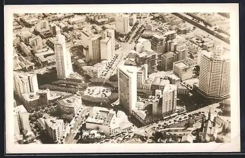 AK Belo Horizonte, Teilansicht mit Hochhäusern aus der Vogelschau