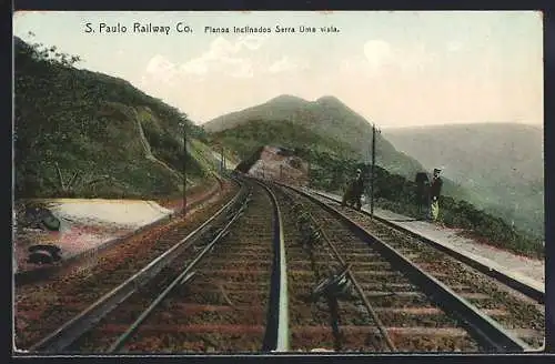 AK Serra Uma, S. Paulo Railway Co., Planos inclinados Serra Uma vista