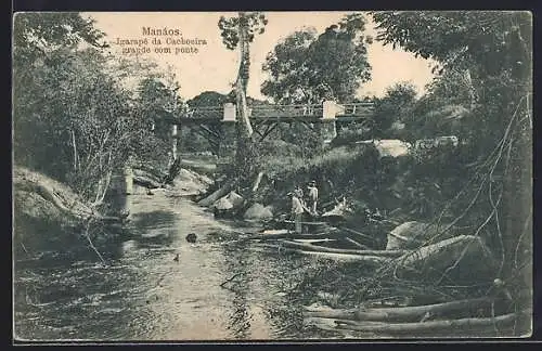 AK Manáos, Igarapé da Cachoeira grande com ponte