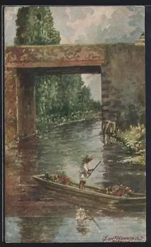 AK Mexico City, Xochimilco, The Floating Gardens