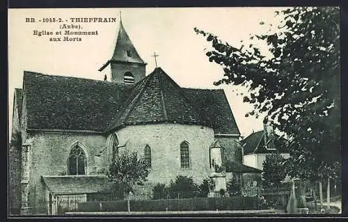 AK Thieffrain, Église et Monument aux Morts