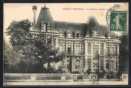AK Rosnay-l`Hôpital, Le Château, facade principale