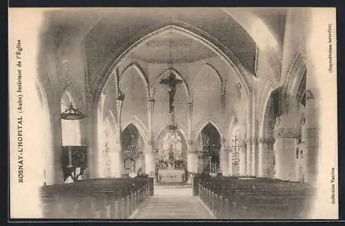 AK Rosnay-l`Hôpital, Intérieur de l`église