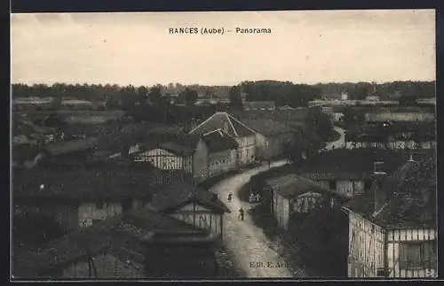 AK Rances, Panorama du village et campagne environnante