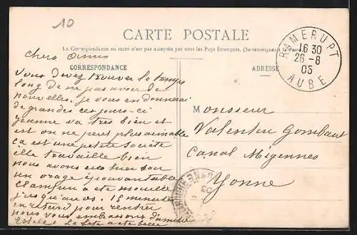 AK Ramerupt, Le Pont sur la Rivière Le Plûs