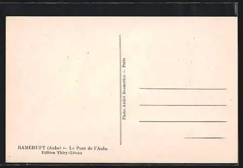 AK Ramerupt, Le Pont de l`Aube