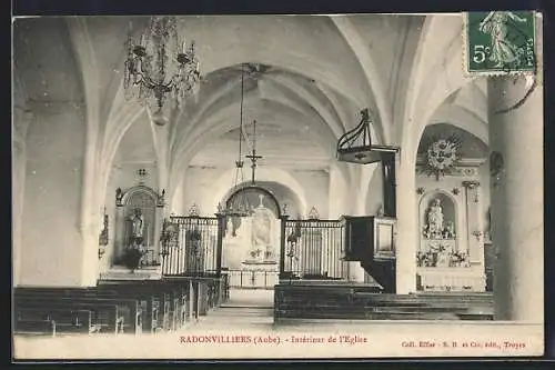 AK Radonvilliers, Intérieur de l`Église