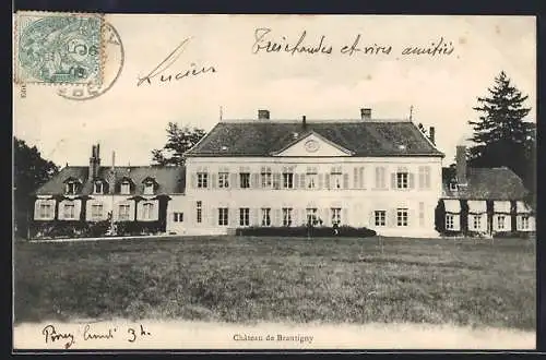 AK Brantigny, Château de Brantigny avec pelouse verdoyante