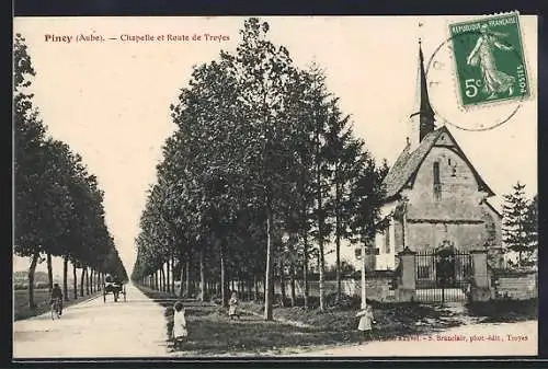 AK Piney, Chapelle et Route de Troyes