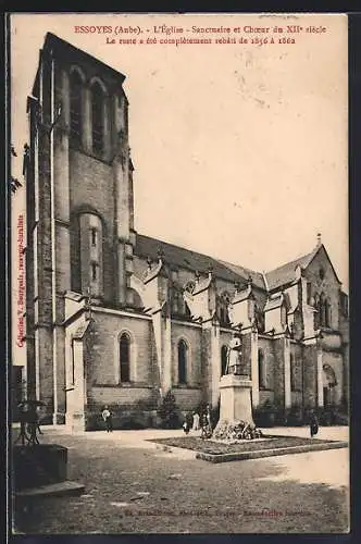 AK Essoyes, L`Église, Sanctuaire et Choeur du XIIe siècle