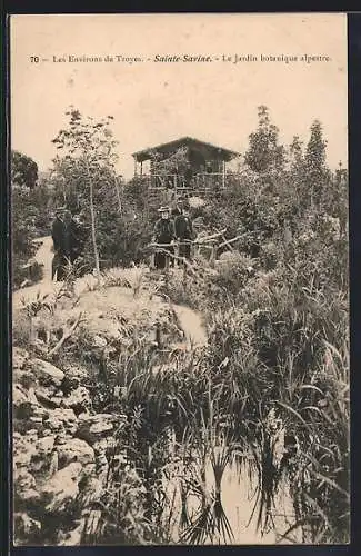 AK Sainte-Savine, Le Jardin botanique alpestre