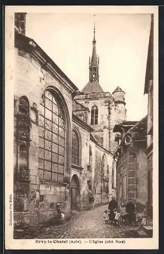 AK Ervy-le-Châtel, L`église, côté Nord