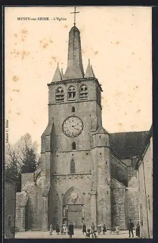 AK Mussy-sur-Seine, L`Église