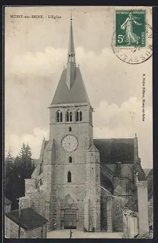 AK Mussy-sur-Seine, L`Église