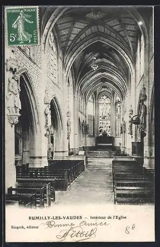 AK Rumilly-lès-Vaudes, Intérieur de l`Église
