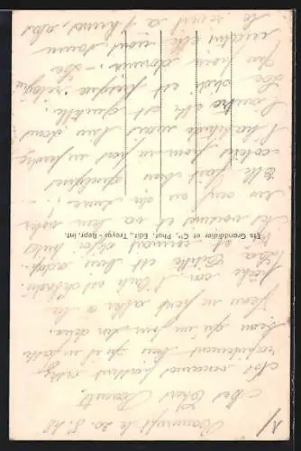 AK Ramerupt, L`Église et rue adjacente