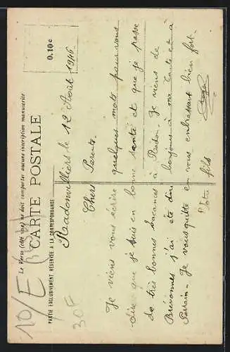 AK Radonvilliers, Le Monument commémoratif