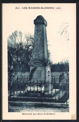 AK Les Maisons-Blanches, Monument aux Morts de Buchères