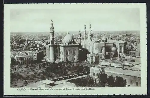 AK Cairo, General view with the mosques of Sultan Hassan and El Rifai