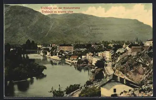 AK Trebinje, Ortsansicht von der Bilekerstrasse