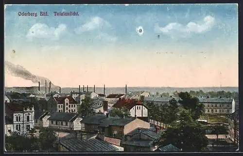 AK Oderberg, Bahnhof, Totalansicht