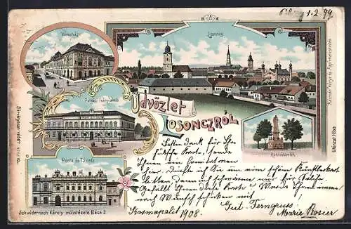 Lithographie Losoncz, Honvedemlek, Posta es Tavirda