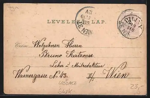 Lithographie Losoncz, Honvedemlek, Posta es Tavirda